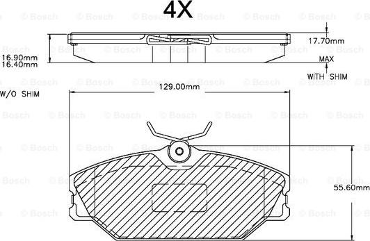 BOSCH F 03A 150 015 - Set placute frana,frana disc allinparts.ro