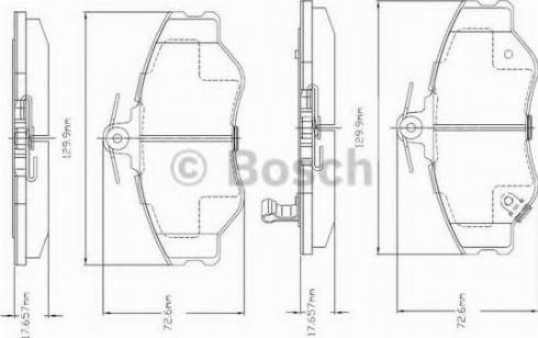 BOSCH F 03A 150 011 - Set placute frana,frana disc allinparts.ro