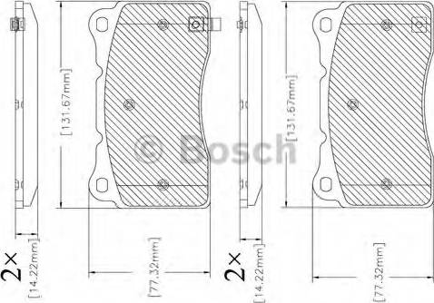 BOSCH F 03B 150 333 - Set placute frana,frana disc - allinparts.ro