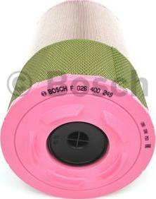 BOSCH F 026 400 249 - Filtru aer - allinparts.ro