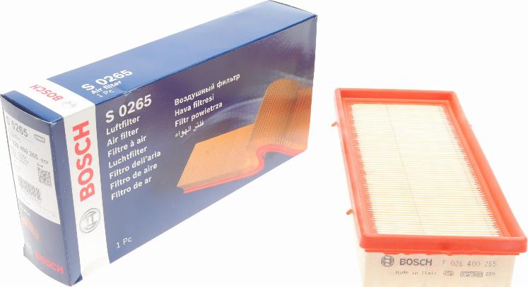 BOSCH F 026 400 265 - Filtru aer - allinparts.ro