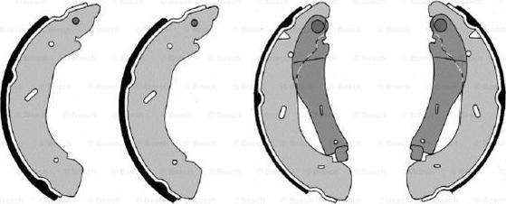 BOSCH F 026 004 612 - Set saboti frana allinparts.ro