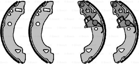 BOSCH F 026 004 331 - Set saboti frana - allinparts.ro
