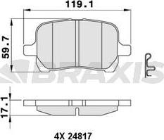 HUSCH EP0780 - Set placute frana,frana disc allinparts.ro