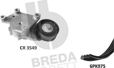 Breda Lorett KCA0029 - Set curea transmisie cu caneluri allinparts.ro