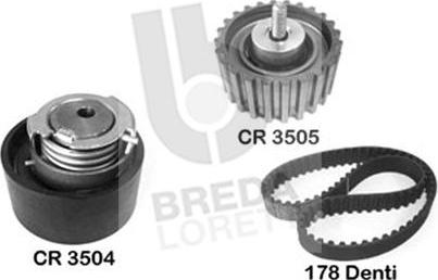 Breda Lorett KCD0017 - Set curea de distributie allinparts.ro