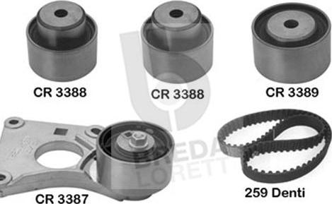 Breda Lorett KCD0035 - Set curea de distributie allinparts.ro