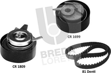 Breda Lorett KCD0750 - Set curea de distributie - allinparts.ro