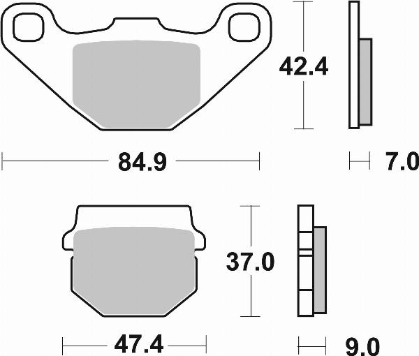 Brembo 07KA07SX - Set placute frana,frana disc allinparts.ro