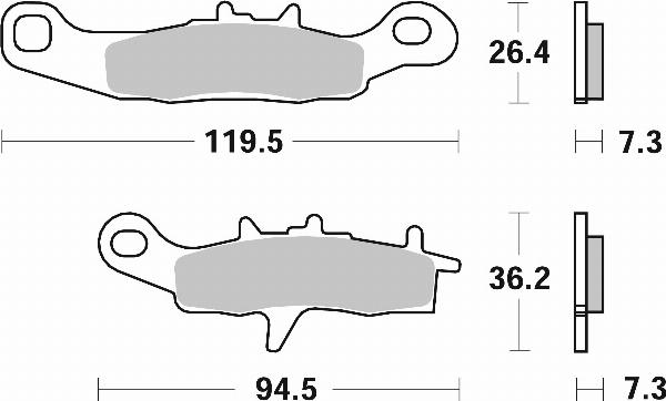 Brembo 07KA22SX - Set placute frana,frana disc allinparts.ro