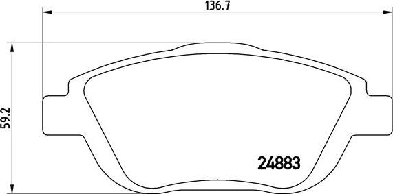 Brembo P 61 103 - Set placute frana,frana disc allinparts.ro