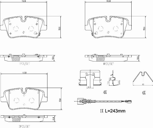 Brembo P 67 002 - Set placute frana,frana disc allinparts.ro