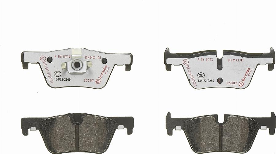 Brembo P 06 071X - Set placute frana,frana disc - allinparts.ro