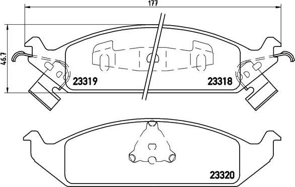 Brembo P 11 011 - Set placute frana,frana disc allinparts.ro