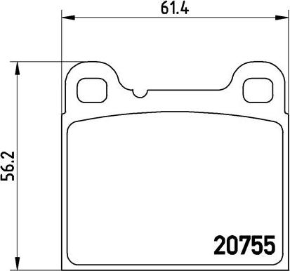 Brembo P 86 002 - Set placute frana,frana disc - allinparts.ro