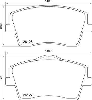 Brembo P 86 031 - Set placute frana,frana disc allinparts.ro