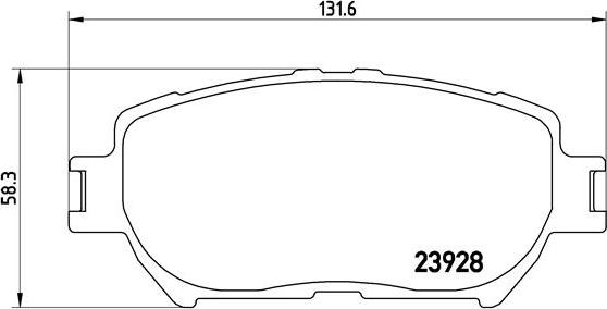Brembo P 83 062 - Set placute frana,frana disc allinparts.ro