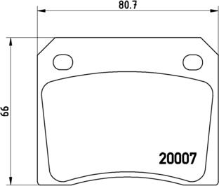 Brembo P 36 002 - Set placute frana,frana disc - allinparts.ro