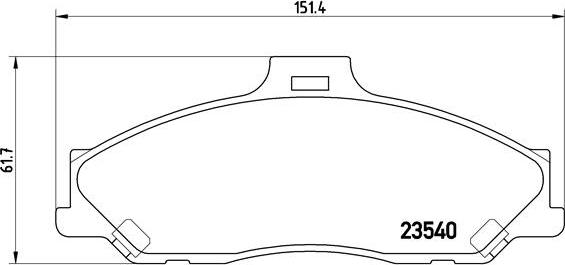 Brembo P 24 051 - Set placute frana,frana disc - allinparts.ro