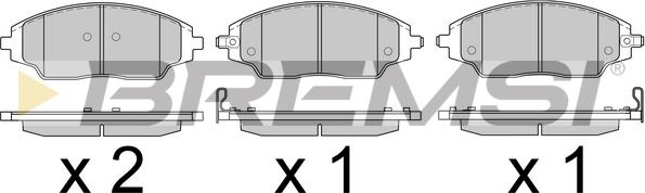 Bremsi BP3599 - Set placute frana,frana disc - allinparts.ro