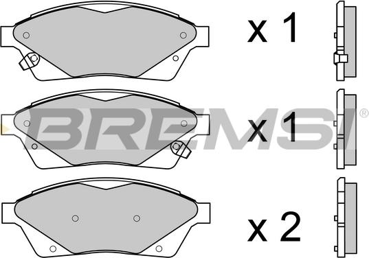 Bremsi BP3694 - Set placute frana,frana disc - allinparts.ro