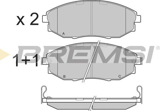 Bremsi BP3399 - Set placute frana,frana disc - allinparts.ro
