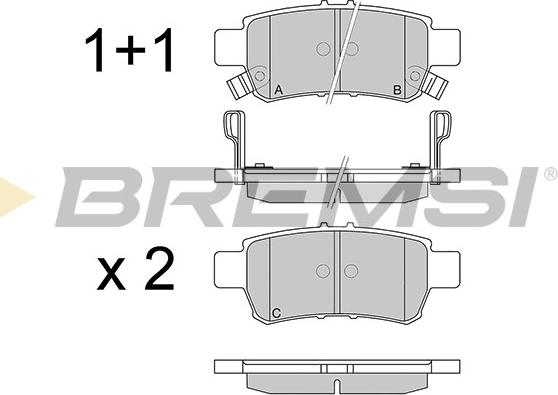 Bremsi BP3259 - Set placute frana,frana disc - allinparts.ro