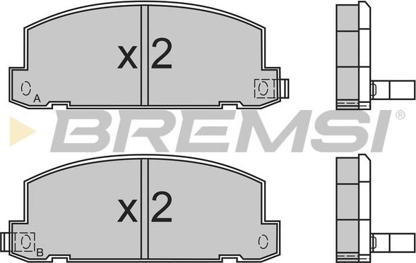 Bremsi BP2400 - Set placute frana,frana disc - allinparts.ro