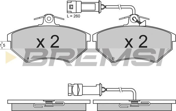 Bremsi BP2644 - Set placute frana,frana disc allinparts.ro