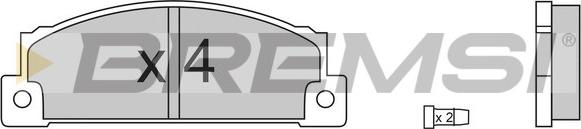 Bremsi BP2158 - Set placute frana,frana disc allinparts.ro