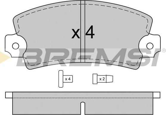 Bremsi BP2220 - Set placute frana,frana disc - allinparts.ro