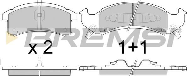 Bremsi BP2789 - Set placute frana,frana disc - allinparts.ro