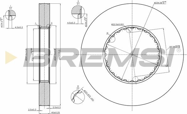 Bremsi CD5249S - Disc frana - allinparts.ro