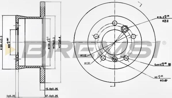 Bremsi CD6932S - Disc frana - allinparts.ro