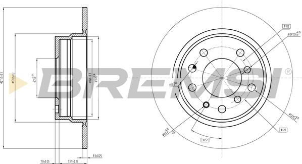 Bremsi CD6165V - Disc frana - allinparts.ro