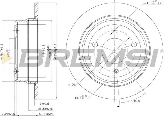 Bremsi CD6120S - Disc frana allinparts.ro