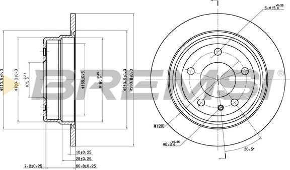 Bremsi CD6303S - Disc frana - allinparts.ro