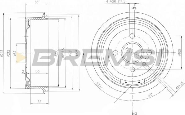 Bremsi CR5138 - Tambur frana allinparts.ro