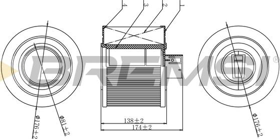 Bremsi FA1137 - Filtru aer - allinparts.ro