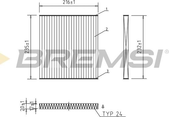 Bremsi FC2569C - Filtru, aer habitaclu allinparts.ro