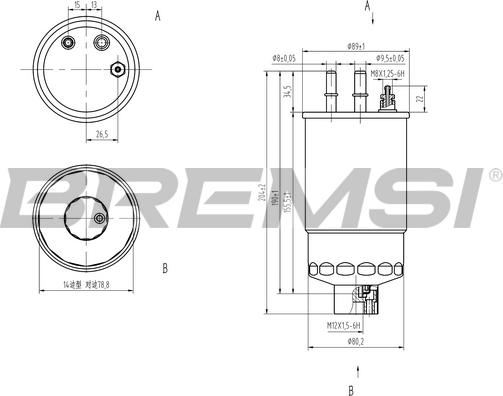 Bremsi FE0158 - Filtru combustibil allinparts.ro