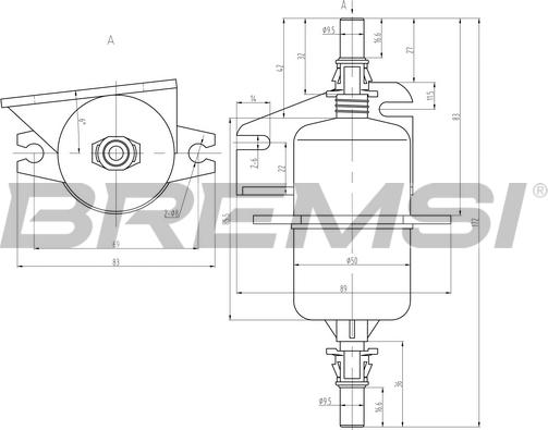 Bremsi FE0842 - Filtru combustibil allinparts.ro