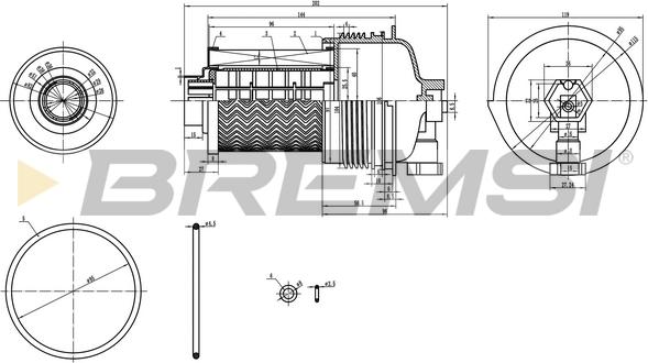 Bremsi FE0804 - Filtru combustibil allinparts.ro