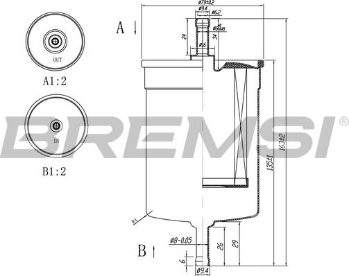 Bremsi FE0395 - Filtru combustibil allinparts.ro
