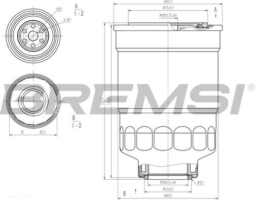 Bremsi FE0799 - Filtru combustibil allinparts.ro