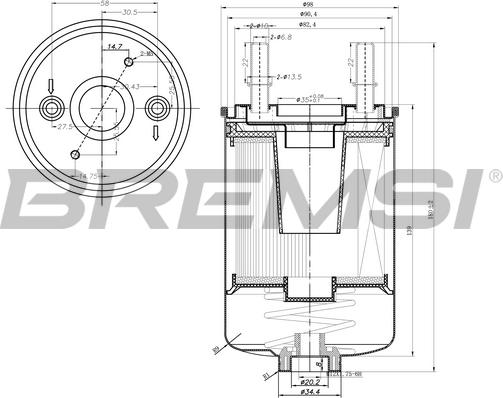 Bremsi FE0791 - Filtru combustibil - allinparts.ro