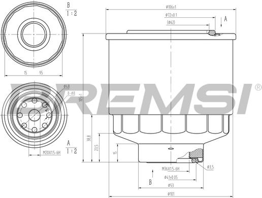 Bremsi FE1477 - Filtru combustibil - allinparts.ro