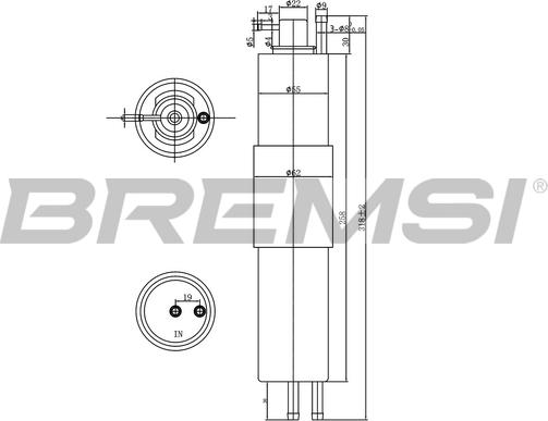 Bremsi FE1521 - Filtru combustibil - allinparts.ro