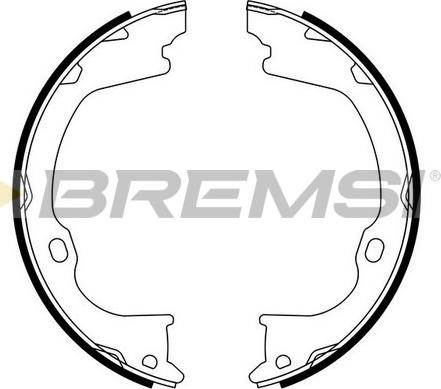 Bremsi GF4986 - Set saboti frana, frana de mana - allinparts.ro