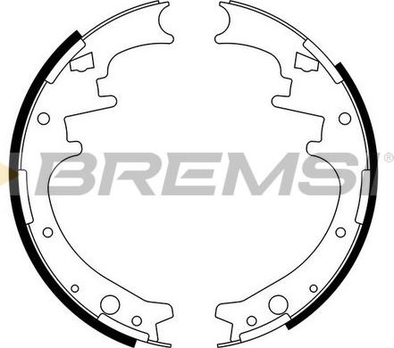 Bremsi GF4445 - Set saboti frana - allinparts.ro